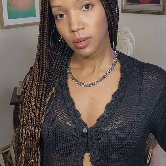 🔥SOLD🔥 Vintage Sag Harbor Loose Knit Cardigan - Picture 2 of 13